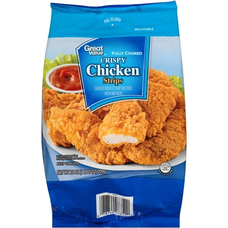Great Value Crispy Chicken Strips, 25 oz