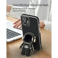 thumbnail image 4 of Compatible with Xiaomi 11T Pro Case Silicone TPU Plating, Xiaomi 11T Cases Cute Astronaut Pattern Phone Case with Stand (Black), 4 of 13