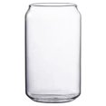 thumbnail image 1 of Matsuzay 400ml Glass Cup Milk Drinking Transparent Breakfast -proof Drinkware Can-Shape Restaurant Hotel Home Mug Type2, 1 of 6