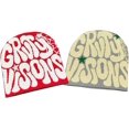 thumbnail image 3 of Gorro unisex para adultos Y2k con diseño de telaraña y letras gráficas, gorros cálidos de invierno, 3 of 5