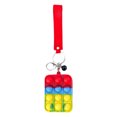 thumbnail image 2 of Rectángulo Push Bubble Llavero Juguetes Llavero antiestrés (Rojo Azul Amarillo) Ndcxsfigh Nuevos Originales, 2 of 9