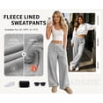 thumbnail image 2 of TEMOFON Wide Leg Sweatpants for Women Casual High Waisted Baggy Drawstring Workout Pants with Pockets Fashion Joggers Athletic Pants, 2 of 9