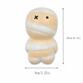 thumbnail image 2 of Mummy Bread Squishy Squeeze Toy Crunchy Squishy Slow Rising Stress Ball Fidget for Kids Adults Anxiety Relief Hand Fidget Office Desk Desk Decoration Party Favor, 2 of 5