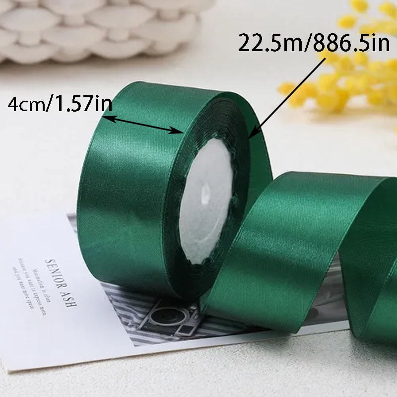10 rolls of 4cm wide decorative ribbons for gift wrapping, parties, holiday, total 225m
