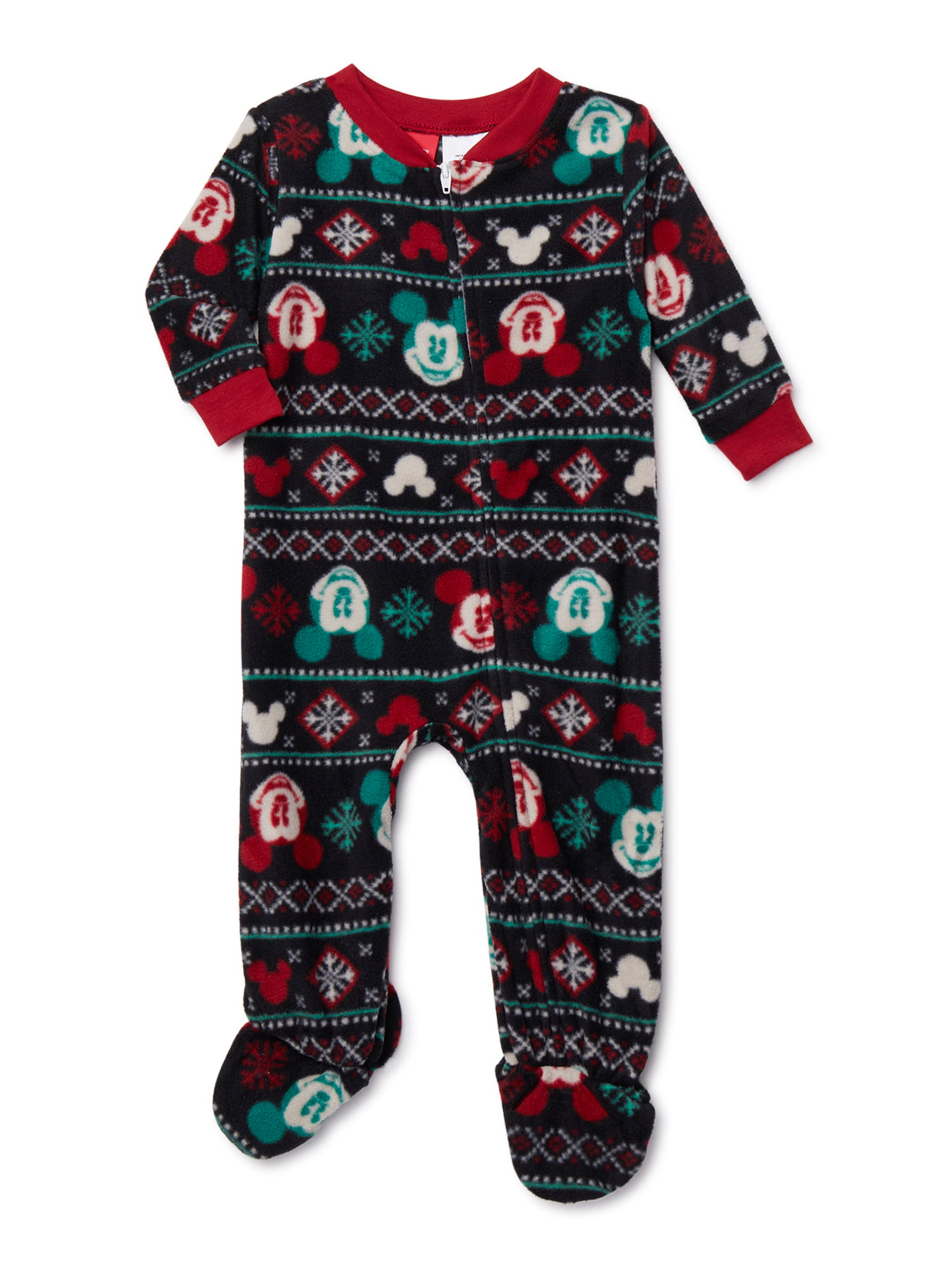 Matching Family Christmas Pajamas Baby Boy Girl Unisex Mickey Sleeper ...