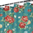 thumbnail image 4 of Waterproof Pioneer Shower Curtain 84x72 Inch Polyester Unique Colorful Floral Shower Curtain for Bathroom Hotel Home Decor with 12 Plastic Hooks, 4 of 5