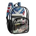 thumbnail image 3 of Iauyy Clear Backpack Heavy Duty PVC Transparent Backpack for College Workplace, Peace Dove, 3 of 8