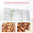 thumbnail image 4 of Palitos para Brochetas de barbacoa NQ 10 PCS acero inoxidable reutilizables, 4 of 4