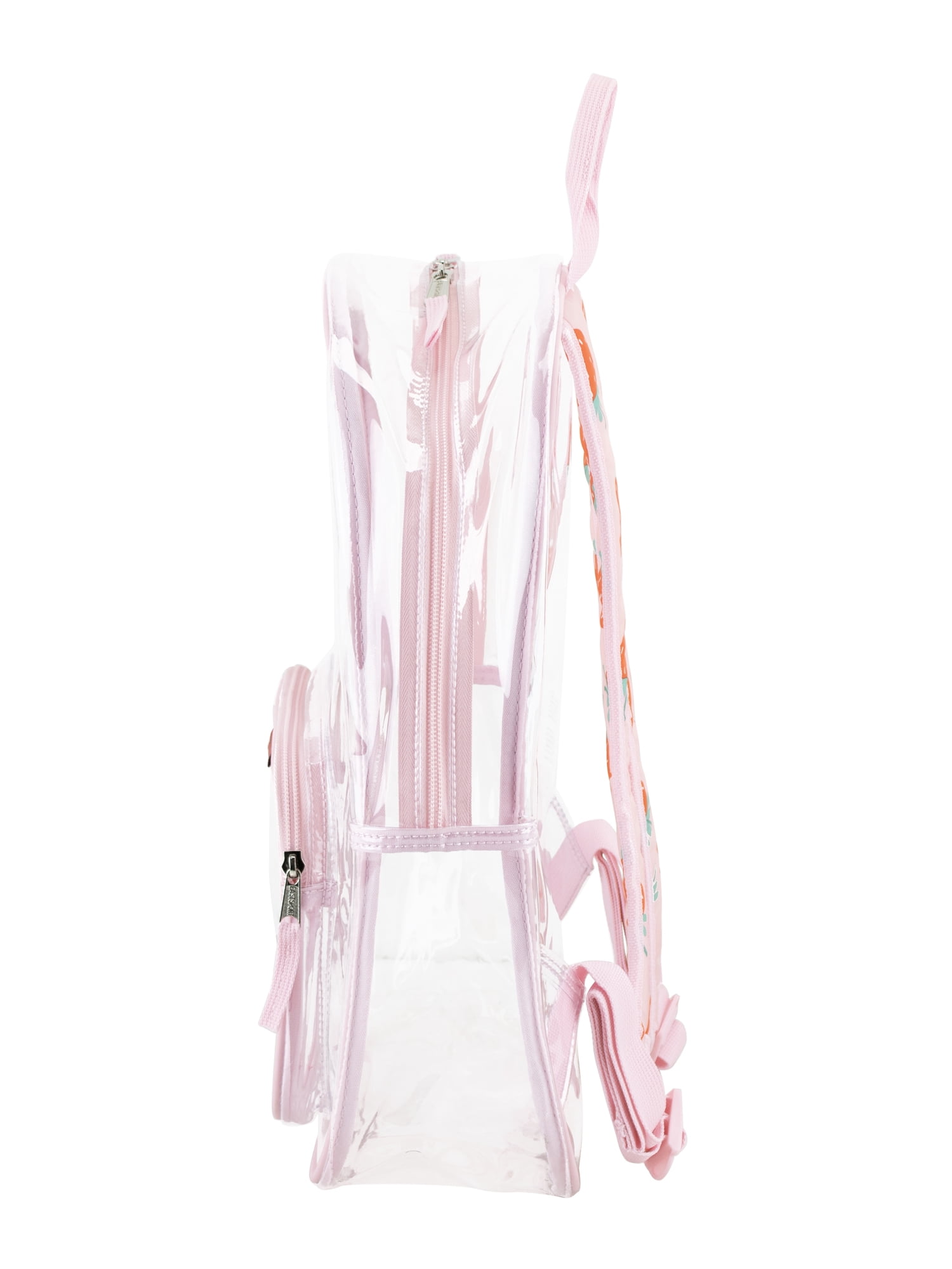 Eastsport Unisex 16" Success Clear Backpack Bundle with Padded Laptop Sleeve, Strawberry Dream