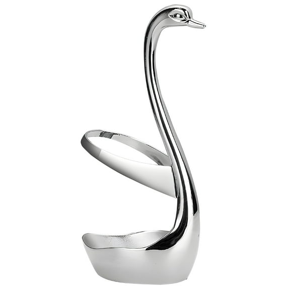 Stainless Steel Chopsticks Holder, Swan Design, Alloy Storage Stand for Utensils and Chopstick Rack, Reusable Silver Chopsticks, Anti-Slip Design, Ideal for Dining