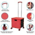 thumbnail image 6 of ATTACK SHARK Foldable Utility Cart with 4 Rotate Wheels, Red, 6 of 9