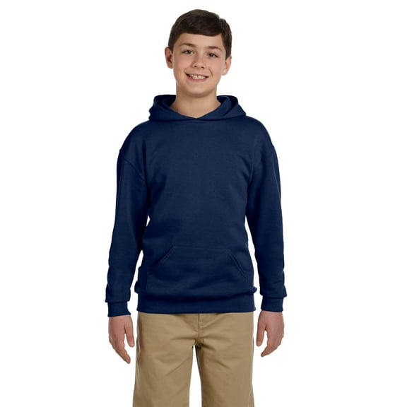 Jerzees Nublend Youth Pullover Hooded Sweatshirt , 996Y , J NAVY , Large