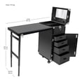 thumbnail image 4 of Mesa de Manicure Plegable Nanofort Bluetooth USB con Bocinas Negro, 4 of 4