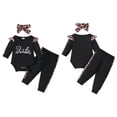 thumbnail image 3 of Gyratedream Newborn Baby Girl Clothes Infant Outifts Long Sleeve Romper Floral Pant Set Fall Winter Baby Girl Clothes, 3 of 6