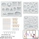 thumbnail image 1 of Juego de herramientas de bricolaje con pegamento de gotas de cristal, soporte para bolígrafos, cenicero, colgante de gota para la oreja, joyería, molde de silicona combinado, 1 of 5