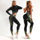 thumbnail image 2 of WAITLOVER Traje de yoga para mujer con cremallera superior traje deportivo sujetador entrenamiento fitness ropa, 2 of 7