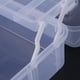 thumbnail image 5 of Caja de almacenamiento plegable de plástico de tres capas, organizador de herramientas, estuche con asa, transparente, 5 of 13