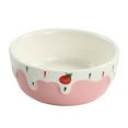 thumbnail image 3 of Fzaqwen Ceramic Hamster Food Bowl Easy to Clean Anti Spill Small Animals Food Water Bowl Pink, 3 of 9