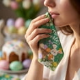thumbnail image 4 of Happy Easter Napkins – Disposable Paper Napkins with Easter Bunny & Egg Prints, Eco-Friendly Table Decor for Easter Party, 3-Ply, 200 Count, 4 of 6