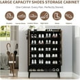 thumbnail image 5 of Large Shoe Cabinet with 2 Doors, 6-Tier Entryway Shoe Storage Cabinet with Adjustable Shelves, Freestanding Shoes Rack Organizer for Hallway, Entryway, Living Room, 5 of 8