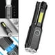 thumbnail image 1 of Linterna LED, recargable, impermeable, pequeñas linternas negras, altos lateral COB para acampar, policía, coche de DYNWAVEMX Linterna recargable, 1 of 8