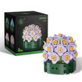 thumbnail image 1 of Amyove Creative Bouquet Building Blocks Potted Succulent Building Bricks Toys For Interior Decoration, 1 of 8