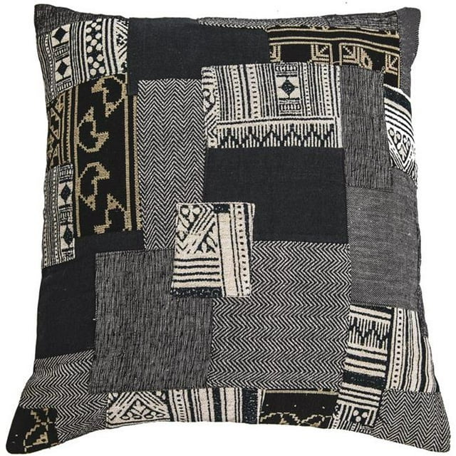 Vintage Mudcloth Inspired Patchwork Pillow Cover