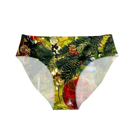 

HUPOM Cotton Underwear For Women Girls Panties Briefs Casual Hook & Loop Drop Waist Green S