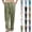 02# Army Green, variant on Mens Linen Pants Beach Straight Leg Pants Baggy Drawstring Elastic Waist 2026 Summer Big and Tall Trouser with Pockets Light Gray XXL