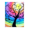 thumbnail image 1 of 5D DIY Diamond Painting Kit - 30x40cm Rectangle Canvas with Colorful Tree Pattern, Acrylic Rhinestones & Tools Included - Fashion Home Decor for Living Room, Office & School - Vivid Multicolor Wall, 1 of 7