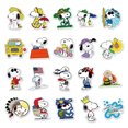 thumbnail image 2 of Pegatina Snoopy de vinilo con dibujos animados de anime, impermeable, 50 unidades, 2 of 2