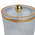 thumbnail image 6 of Makeup Cotton Swab Ball Holder Jar Qtip Holder Dispenser for Desktop Vanity White, 6 of 7