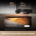 thumbnail image 4 of DREAME X60 Max Ultra Complete Kit, 35,000Pa Suction Robot Vacuum and Mop, 3.13in (7.95cm) Ultra-Thin Design, Self Emptying&Refilling, Mop Self-Cleaning, 280+ Obstacle Avoidance, Black, 4 of 13