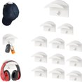 thumbnail image 1 of 20 Piezas Percheros para Sombreros, Ganchos para Sombreros, Ganchos Adhesivos para Pared para Sombreros, Soportes para Gorras Montados en la Pared para Varios Sombreros, Auriculares, Bufandas, Llaves, 1 of 5