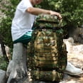 thumbnail image 4 of Mochilas al aire libre Capacidad grande Impermeable Senderismo Camping Camping Mochilas Pesca Caza Escalada Botella de agua Bolsa para adultos Desierto Camuflaje Yuarrent OD003511-04, 4 of 7