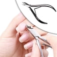 thumbnail image 1 of Cortadora de cutícula profesional, pinzas de doble resorte, cortaúñas para uñas de los pies, arte de uñas, dedo del pie, hogar, spa, salón, de - negro Baoblaze Recortador de cutículas, 1 of 8
