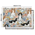 thumbnail image 6 of Cavalier King Charles Spaniel Dog and Flower Summer Placemats Table Placemats Set Of 4-Linen Kitchen Washable Placemats Table Mats 11.8"x17.7"Non-Slip Heat Resistant, 6 of 6