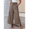 thumbnail image 3 of Pantalones Anchos de Verano para Mujer, Cómodos, Negros, Talla XXL, 3 of 5