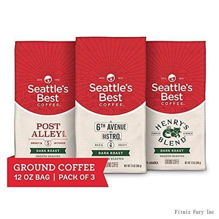 Dark Roast Ground Coffee Variety Pack | 12 Ounce Bags (Pack Of 3)