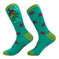 thumbnail image 2 of Kiss Me Under The Mistletoad Socks Funny Xmas Mistletoe Toad Joke Footwear, 2 of 7