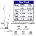 thumbnail image 4 of Plus Size Compression Socks Wide Calf, 20-30 Mmhg Graduated Compression Sock For Men Women Breathable Flight Socks, 4 of 5