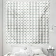 thumbnail image 1 of Geometric Tapestry, Abstract Motifs Lines in Vertical Design on a Plain Background, Fabric Wall Hanging Decor for Bedroom Living Room Dorm, 5 Sizes, Warm Taupe and Cadet Blue, by Ambesonne, 1 of 1