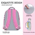 thumbnail image 5 of Waterproof School Backpack with Polka Dot Pattern - Ergonomic Student Backpack with Spinal Support & Breathable Straps for Teens & College Students, 5 of 6