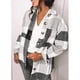 thumbnail image 1 of Camisa a cuadros de manga larga para mujer, abrigo informal con estampado a cuadros, abrigo a cuadros de moda para mujer, camisas, chaqueta a cuadros con solapa para mujer, rendimiento inigualable, 1 of 6