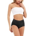 thumbnail image 5 of Women Lady Sexy Lace Hipster Underwear Cotton Briefs High Waisted Panties Stretch Briefs Underwear 4-Pack, 5 of 8