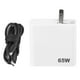 thumbnail image 1 of Estación de carga USB de 3 puertos PD rápida de 65 W USB C USB A para teléfonos portátiles 100-240 V, 1 of 15