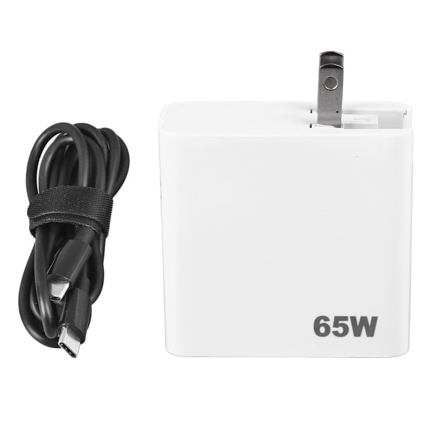 Estación de carga USB de 3 puertos PD rápida de 65 W USB C USB A para teléfonos portátiles 100-240 V