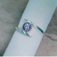 thumbnail image 1 of Created Alexandrite Ring, 925 Sterling Silver Ring, Alexandrite Ring, Color Change Stone Ring, Round Cut Alexandrite Ring, Ring for Gift Wedding Gift, 1 of 3