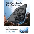thumbnail image 4 of Funda MAGIC JOHN para iPhone 16 con soporte magnético giratorio de 360°, 4 of 9