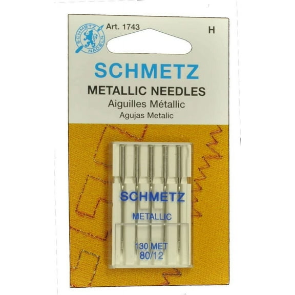 SCHMETZ Metallic Sewing Needled Size 80/12